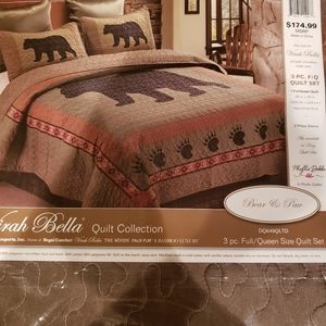Virah Bella Queen Bear Quilt Set